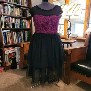 Torrid Insider Collection Black/Plum Formal Dress